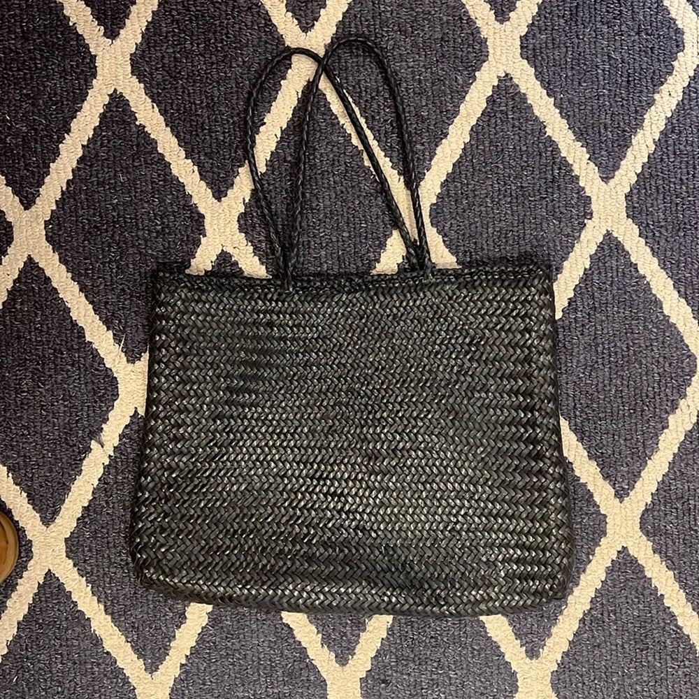 Dragon Diffusion Navy Sophie Large Leather Tote